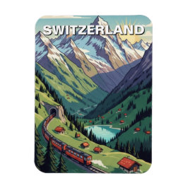 Schweizer Alpen Schweiz Reise Magnet