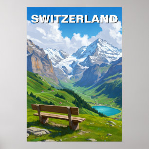 Schweizer Alpen Schweiz Reise Poster