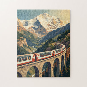 Schweizer Alpen Schweiz Reisen Zug Puzzle