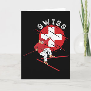 Schweizer Alpen-Ski Schweiz Wurzeln Schweiz Flagge Karte