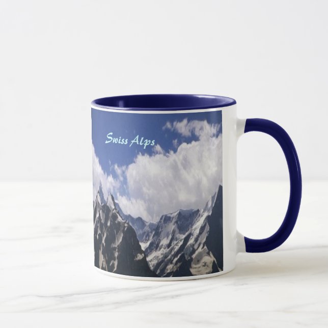 Schweizer-Alpen Wecker-Tasse Tasse (Rechts)