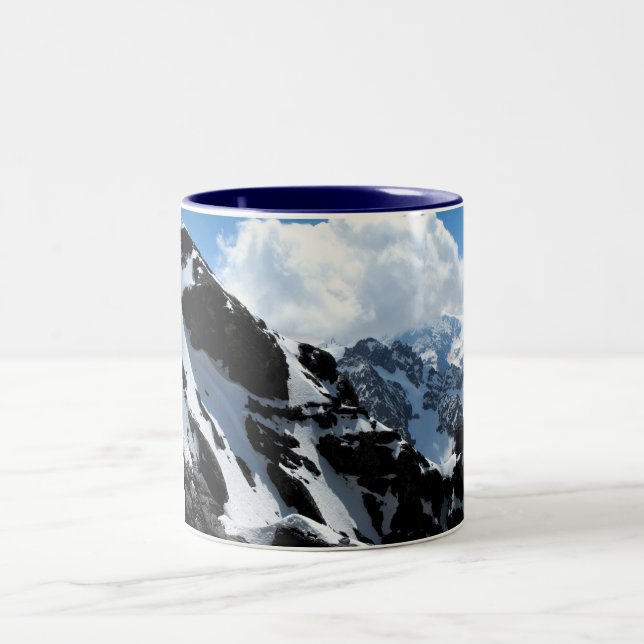 Schweizer Alpen Zweifarbige Tasse (Mittel)