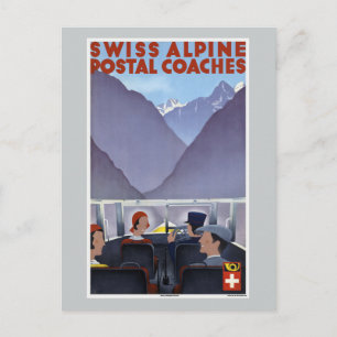 Schweizer Alpenpostkutschen Schweiz Postkarte