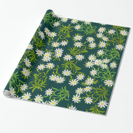 Schweizer alpines Edelweiss Geschenkpapier