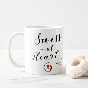 Schweizer am Herzen, die Schweiz Kaffeetasse