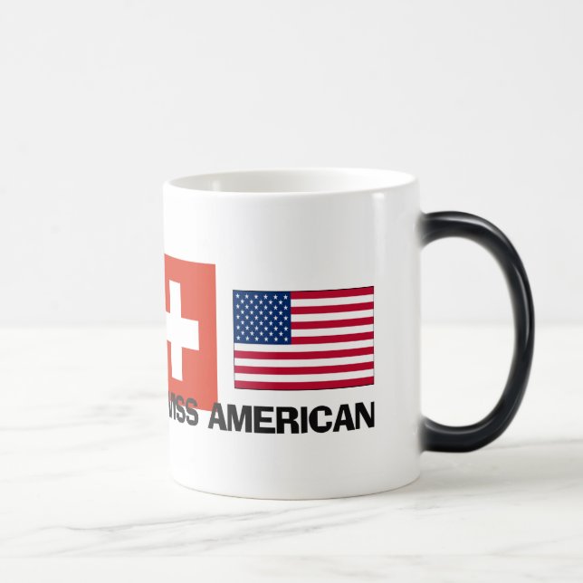 Schweizer Amerikaner Verwandlungstasse (Rechts)