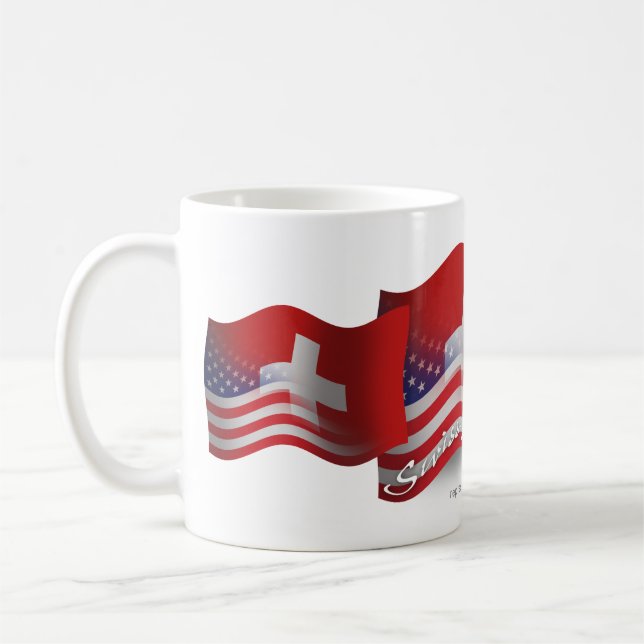 Schweizer-Amerikanische wellenartig bewegende Tasse (Links)