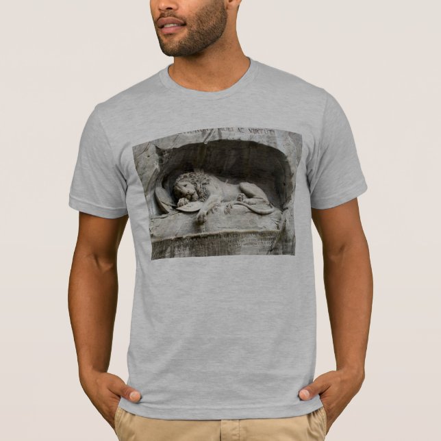 Schweizer Bilder - das Löwemonument, Luzern T-Shirt (Vorderseite)