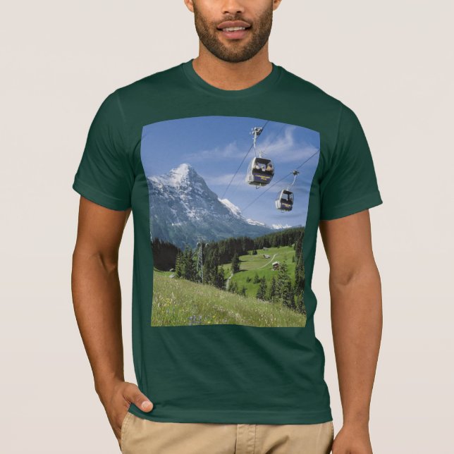 Schweizer Bilder - Grindelwald Standseilbahnen T-Shirt (Vorderseite)