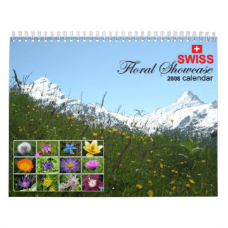 Schweizer Blumenkalender des schaukasten-2008 Kalender