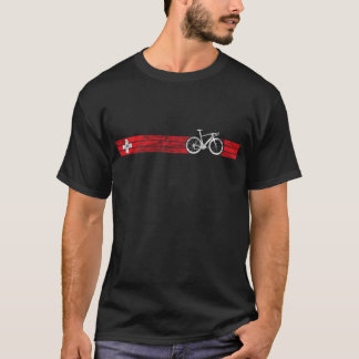 Schweizer CH Fahrrad-Laufen der T-Shirt