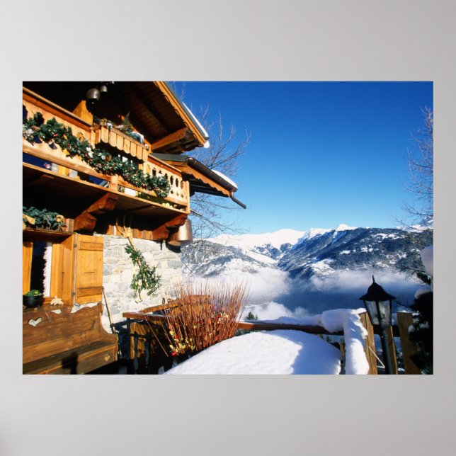 Schweizer Chalet Poster (Vorne)