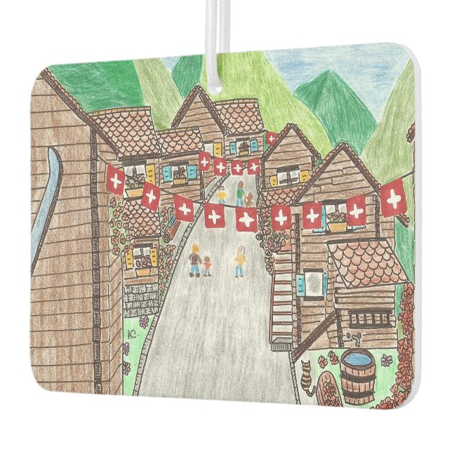 Schweizer Dorfautobahn Autolufterfrischer (Links)