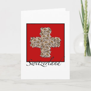 Schweizer Edelweiss Cross Karte