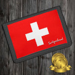Schweizer Fahnenmode, Schweiz Patrioten / Sport Tri-fold Geldbeutel<br><div class="desc">WALLETS: Schweiz & Schweizer Fahne Mode - Liebe mein Land,  Reisegeschenke,  Großvater Geburtstag,  Nationalpatrioten / Sportfans</div>