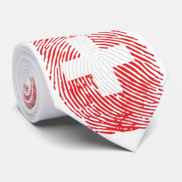 Schweizer Fingerabdruck Krawatte