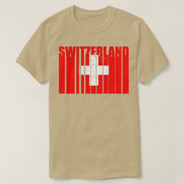 Schweizer Flagge1 T-Shirt (Design vorne)