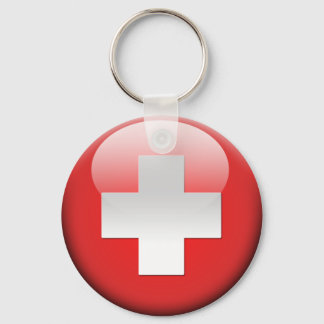 Schweizer Flagge 2.0 Schlüsselanhänger