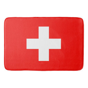 Schweizer Flagge Badematte