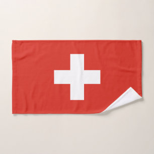 Schweizer Flagge Badhandtuch Set