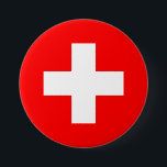Schweizer Flagge Button<br><div class="desc">Schweizer Flagge</div>