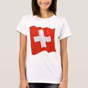 Schweizer Flagge Damen T-Shirt