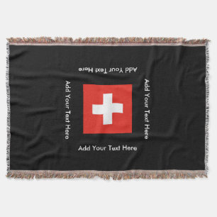 Schweizer Flagge Decke