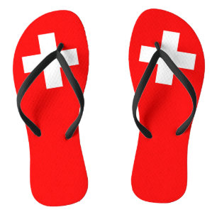 Schweizer Flagge Flip Flops