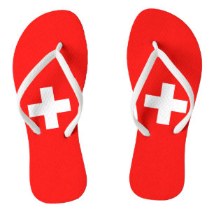 Schweizer Flagge Flip Flops