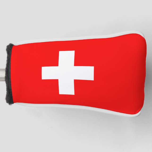 Schweizer Flagge Golf Headcover (Vorderseite)