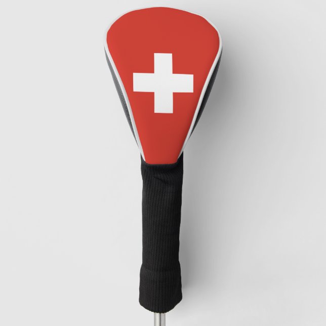 Schweizer Flagge Golf Headcover (Vorderseite)