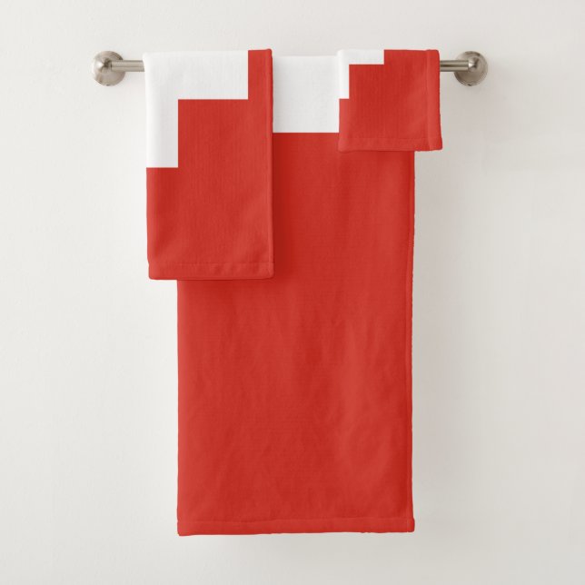 Schweizer Flagge Handtuch Badhandtuch Set (Insitu)
