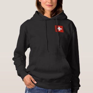 Schweizer Flagge Hoodie