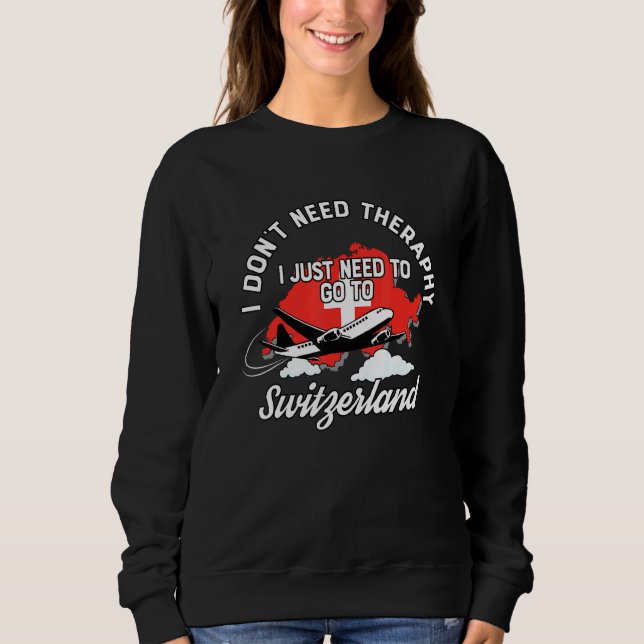 Schweizer Flagge I Schweiz Flaggen I Urlaub Schwei Sweatshirt (Vorderseite)