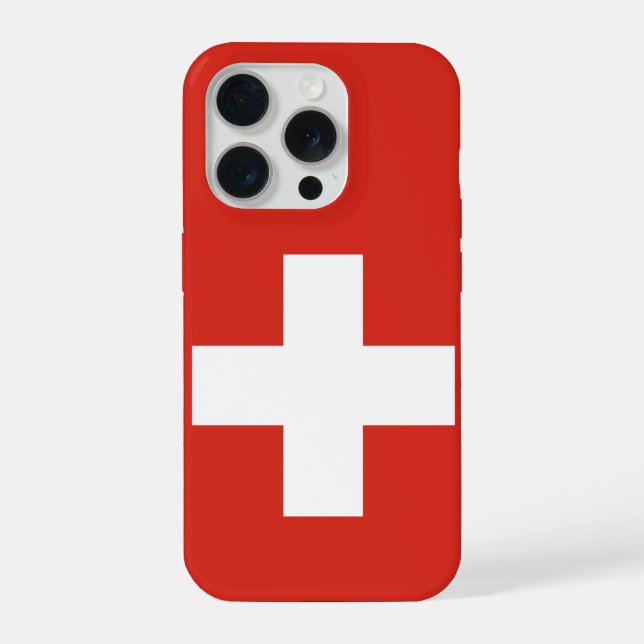 Schweizer Flagge iPhone Hülle (Rückseite)