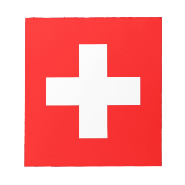 Schweizer Flagge Notizblock (Vorderseite)