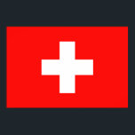 Schweizer Flagge Poster<br><div class="desc">Flagge der Schweiz: "Unus pro omnibus,  omnes pro uno" → Einer für alle,  alle für einen!</div>