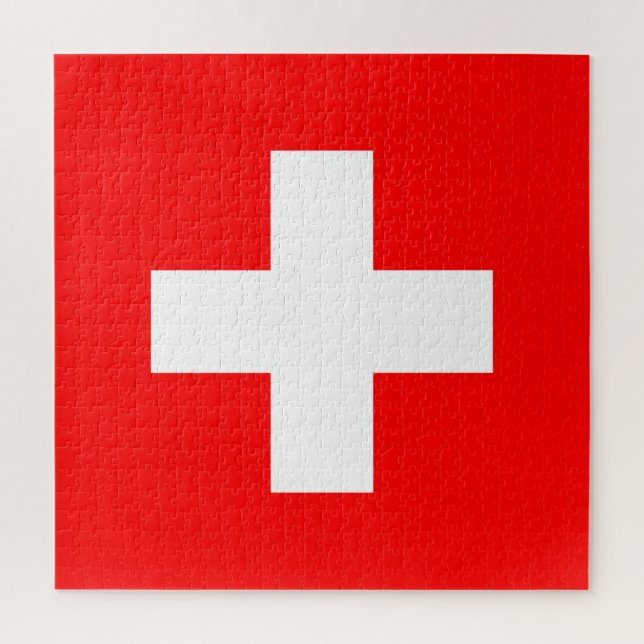Schweizer Flagge Puzzle (Vertikal)