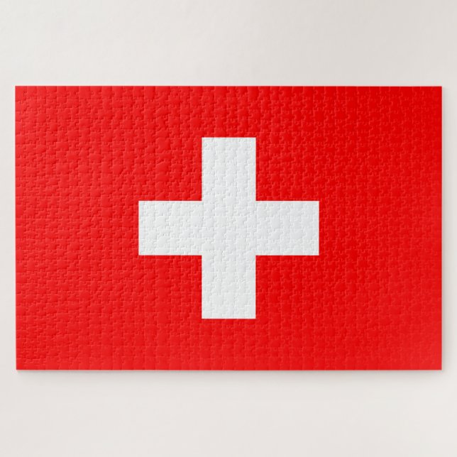 Schweizer Flagge Puzzle (Horizontal)