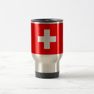 Schweizer Flagge Reisebecher