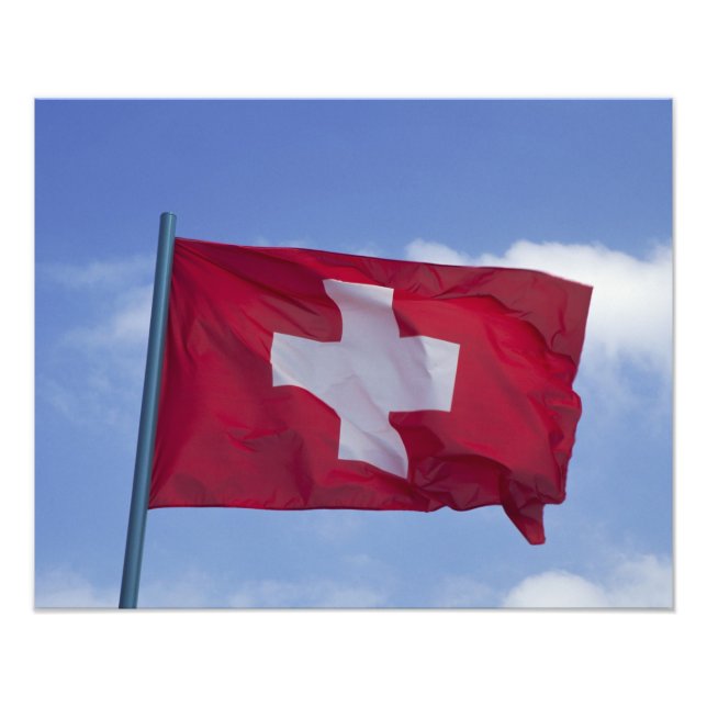 Schweizer Flagge (RF) Fotodruck (Vorne)