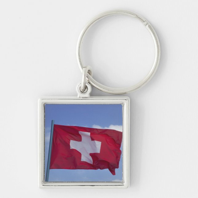 Schweizer Flagge RF) Schlüsselanhänger (Vorne)