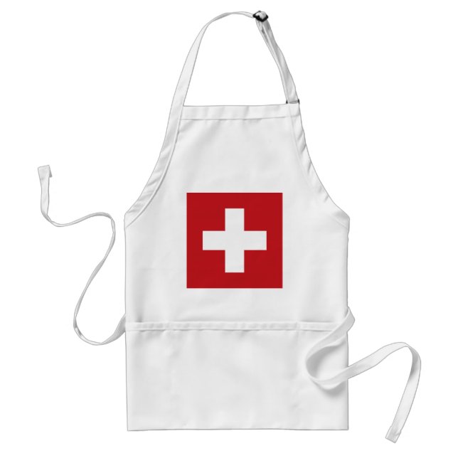 Schweizer Flagge Schürze (Vorne)