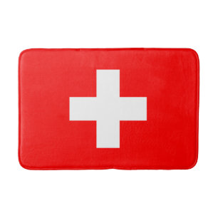 Schweizer Flagge (Schweiz) Badematte