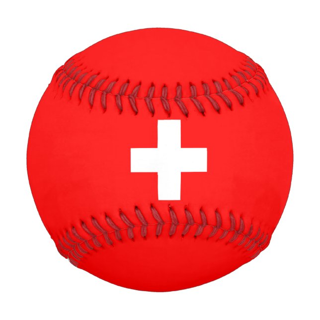 Schweizer Flagge (Schweiz) Baseball (Vorderseite)