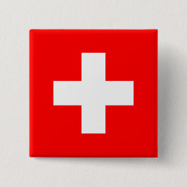 Schweizer Flagge (Schweiz) Button