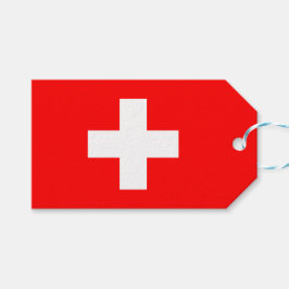 Schweizer Flagge (Schweiz) Geschenkanhänger