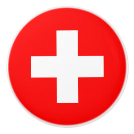 Schweizer Flagge (Schweiz) Keramikknauf