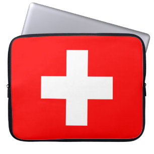 Schweizer Flagge (Schweiz) Laptopschutzhülle