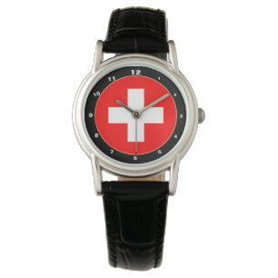Schweizer Flagge & Schweiz Modepatrioten /sport Armbanduhr